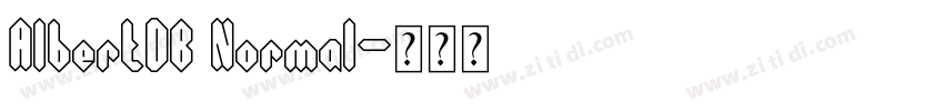 AlbertDB Normal字体转换